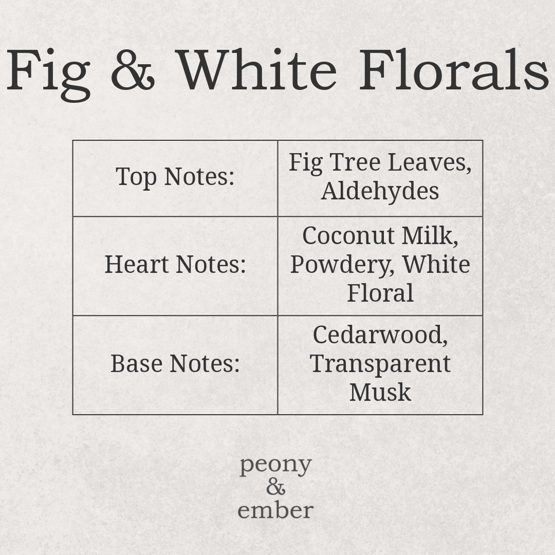 Fig & White Florals
