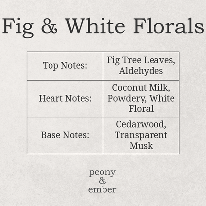 Fig & White Florals