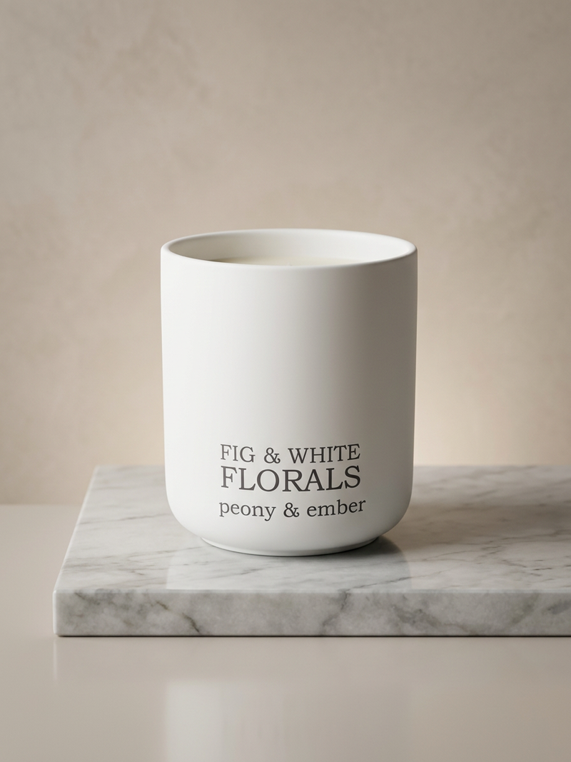 Fig & White Florals