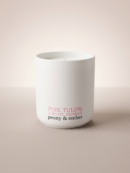 Pink Tulips & White Jasmine